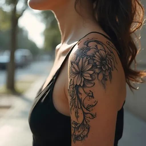 Delicate Flower Ink