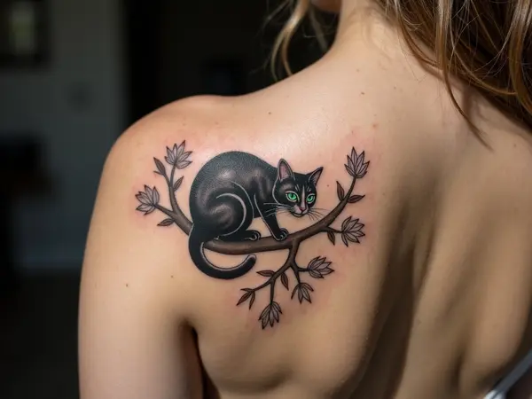 Mystical Cat Tattoo