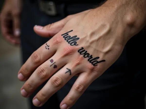 Retro 'Hello World' Tattoo