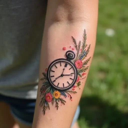 Melting Clock Wildflowers
