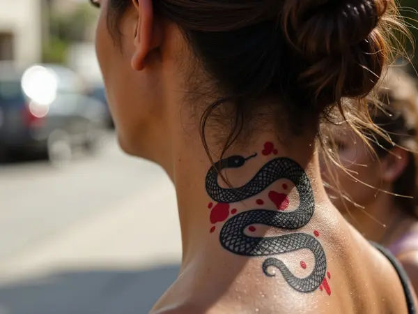 Snake and Hourglass Tattoo