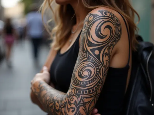 Traditional Maori Tribal Tattoo