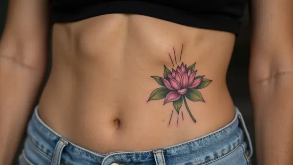 Graceful Ribcage Beauty Tattoo