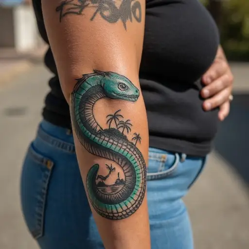 Serpent Protecting the Island
