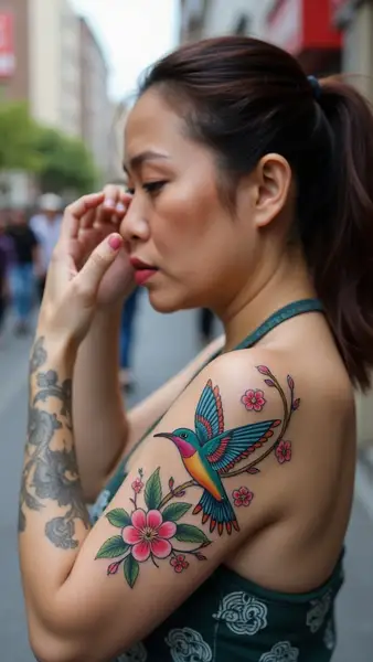 Example 2 for Hummingbird Tattoo