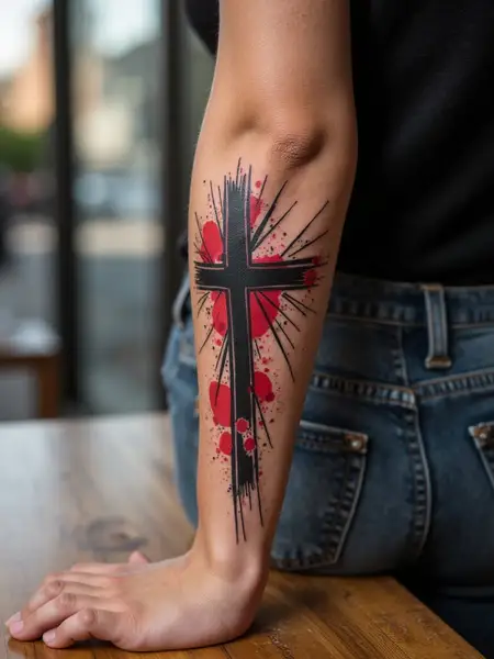 Cross Symbol Tattoo