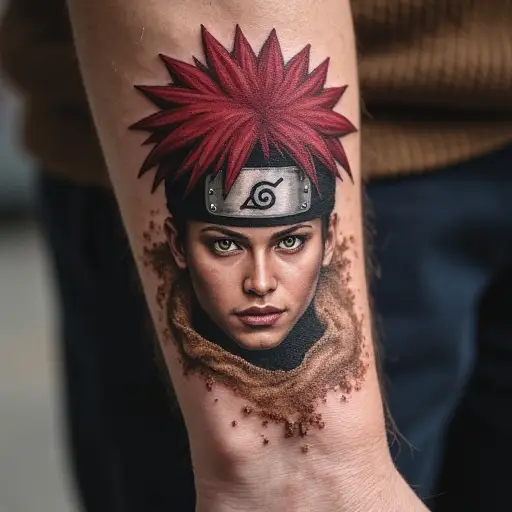 Example 3 for Gaara Tattoo