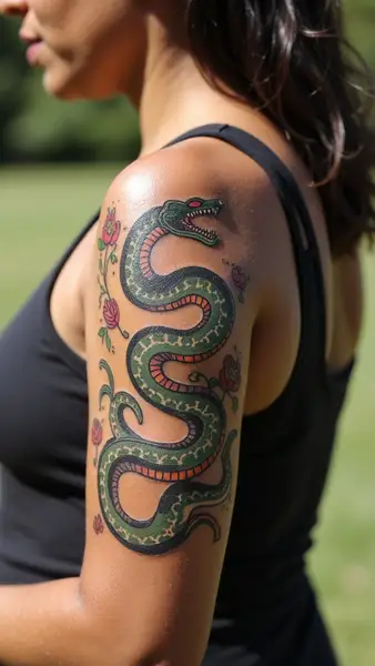 Serpent Symbol Tattoo