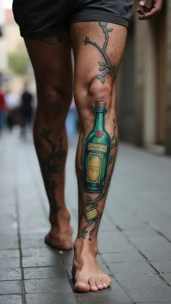 Mystical Potion Bottle Tattoo
