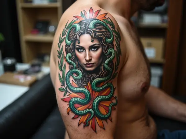 Example 1 for Medusa Tattoo