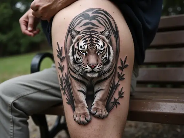 Majestic Tiger Tattoo Design