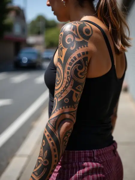 Maori Tribal Design Tattoo