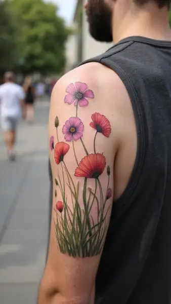 Blooming Flower Tattoo