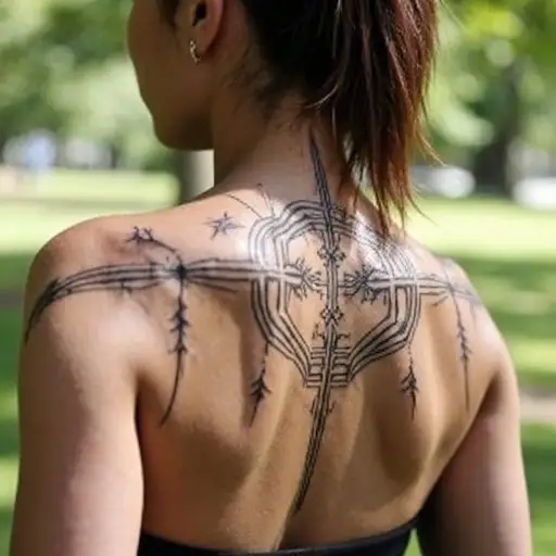 Example 2 for Cyber Sigilism Tattoo