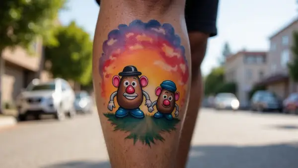 Sunset with Mr. and Mrs. Potato Head