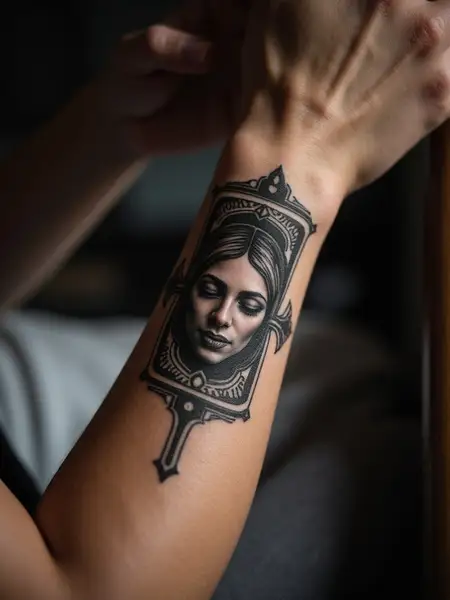 Sword Tarot Coverup with Mask