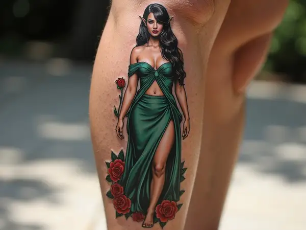 Sailor Jerry Arwen Pinup Tattoo
