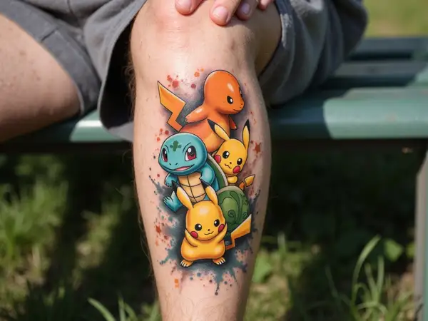 Classic Starter Pokémon Tattoo