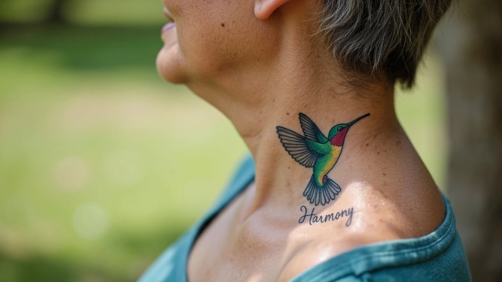 Hummingbird Tattoo Design