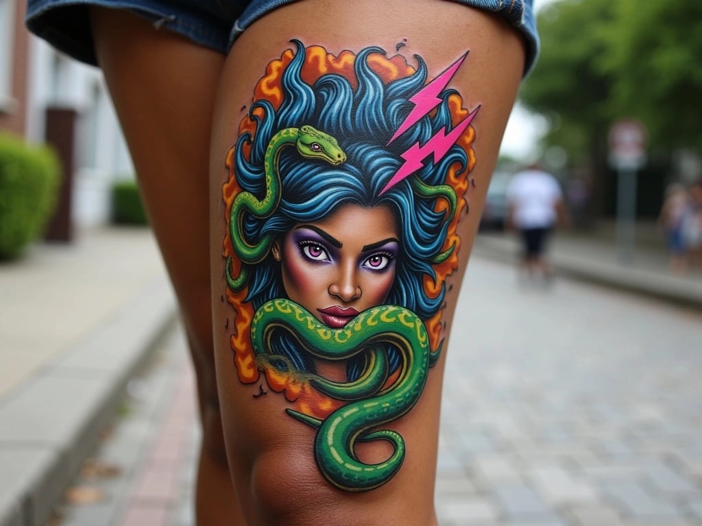 Medusa's Gaze Tattoo