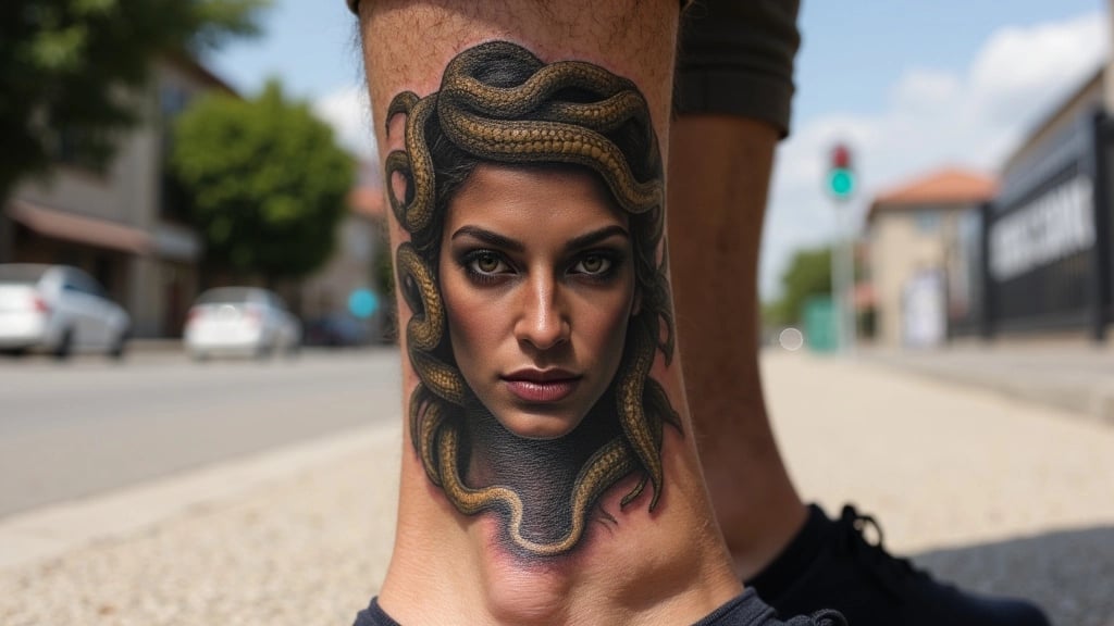 Medusa Mythical Tattoo Design