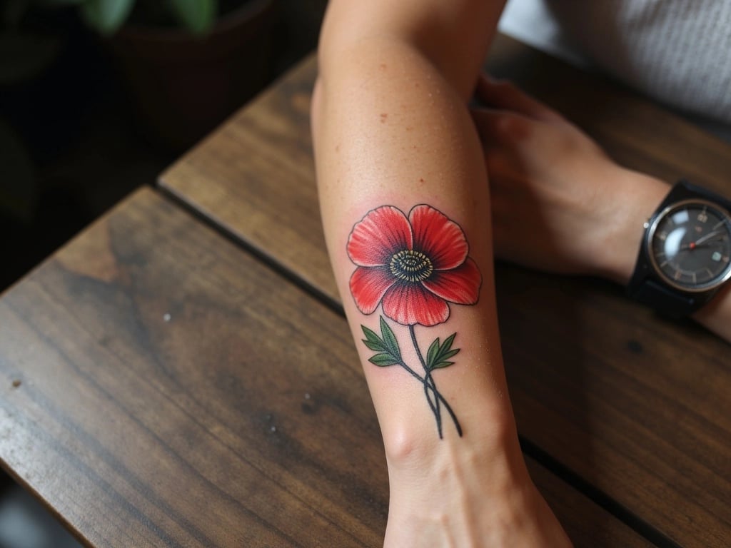 Red Inspired Tattoo Design