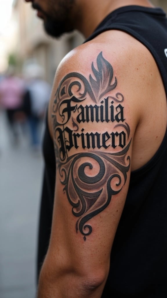 The Art of Typography Tattoo