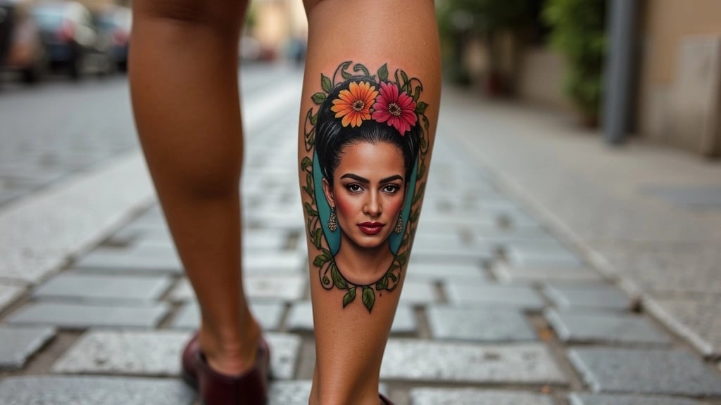 Frida Kahlo Tribute Tattoo