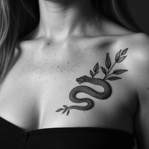 Serpent Design Tattoo