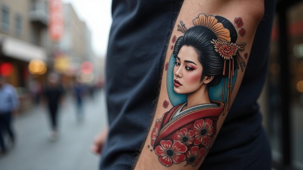 Graceful Geisha Tattoo