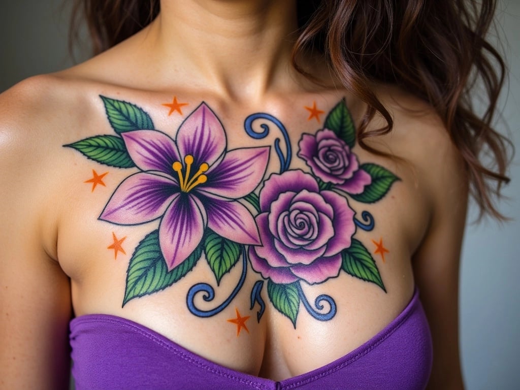 Blooming Flower Tattoo