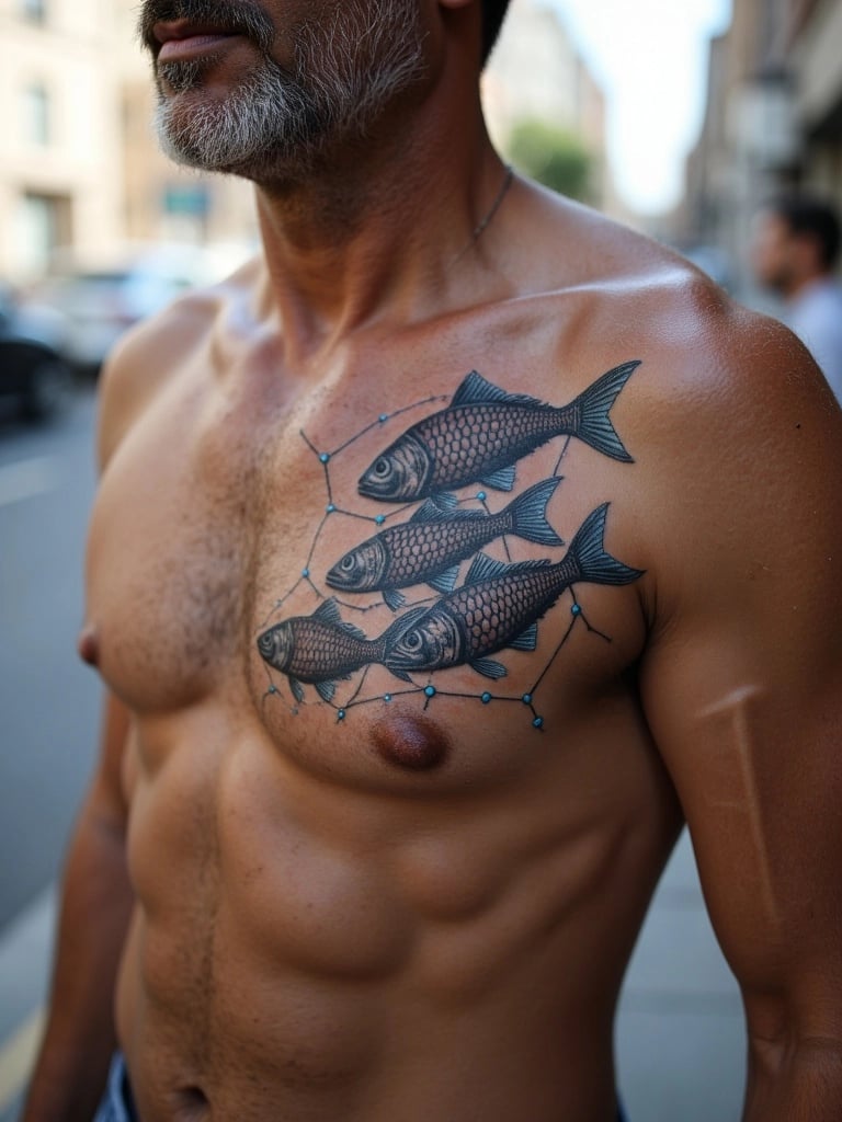 School of Fish Tattoo