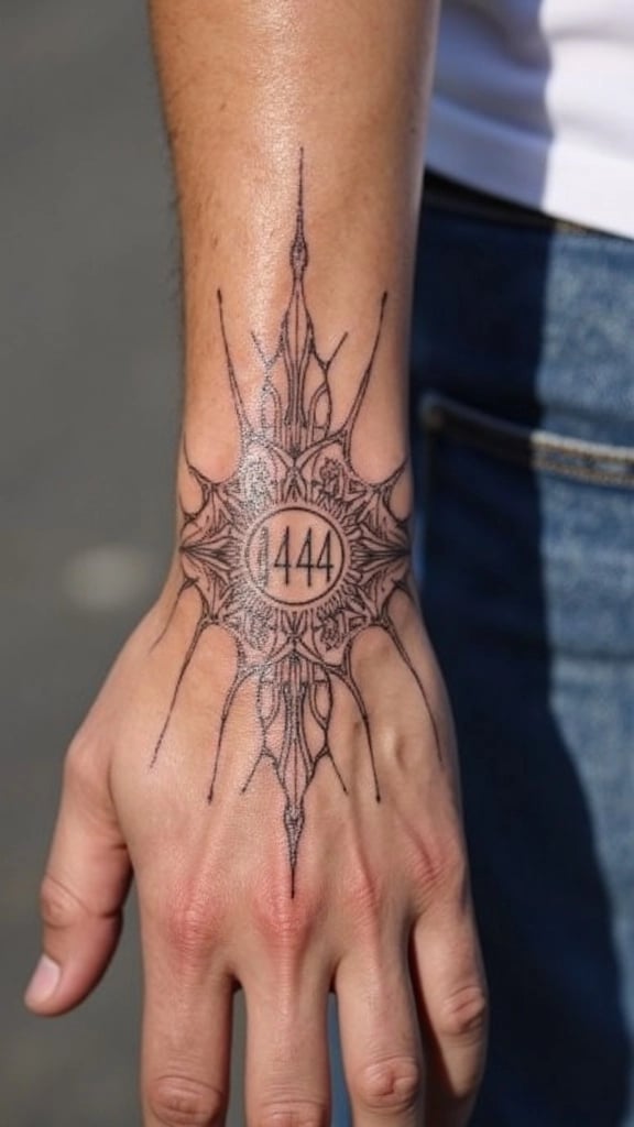 Angel Number 444 Tattoo