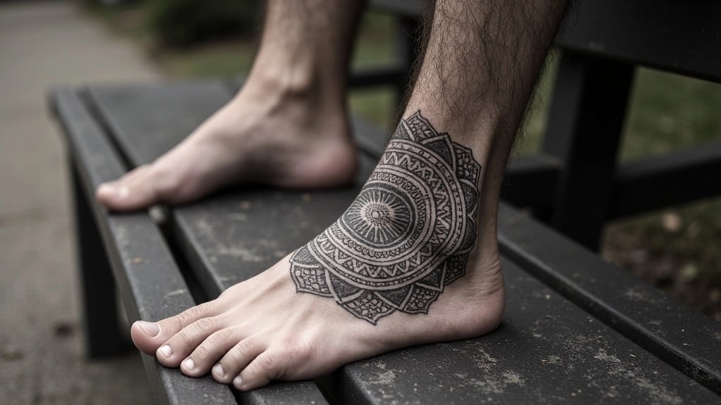 Nordic-Hindu Protection Seal Tattoo