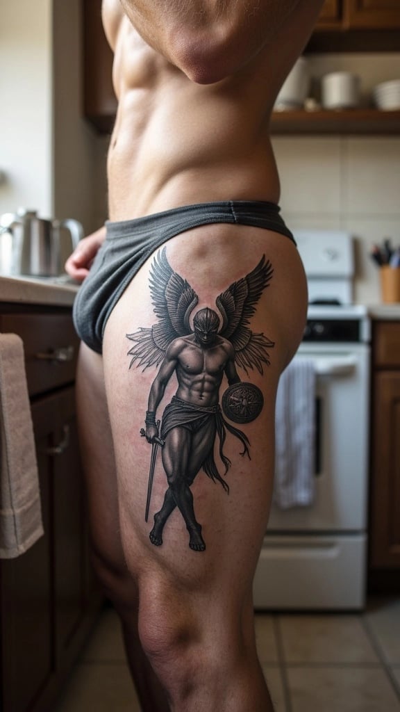 Angel Warrior with Sword and Shield