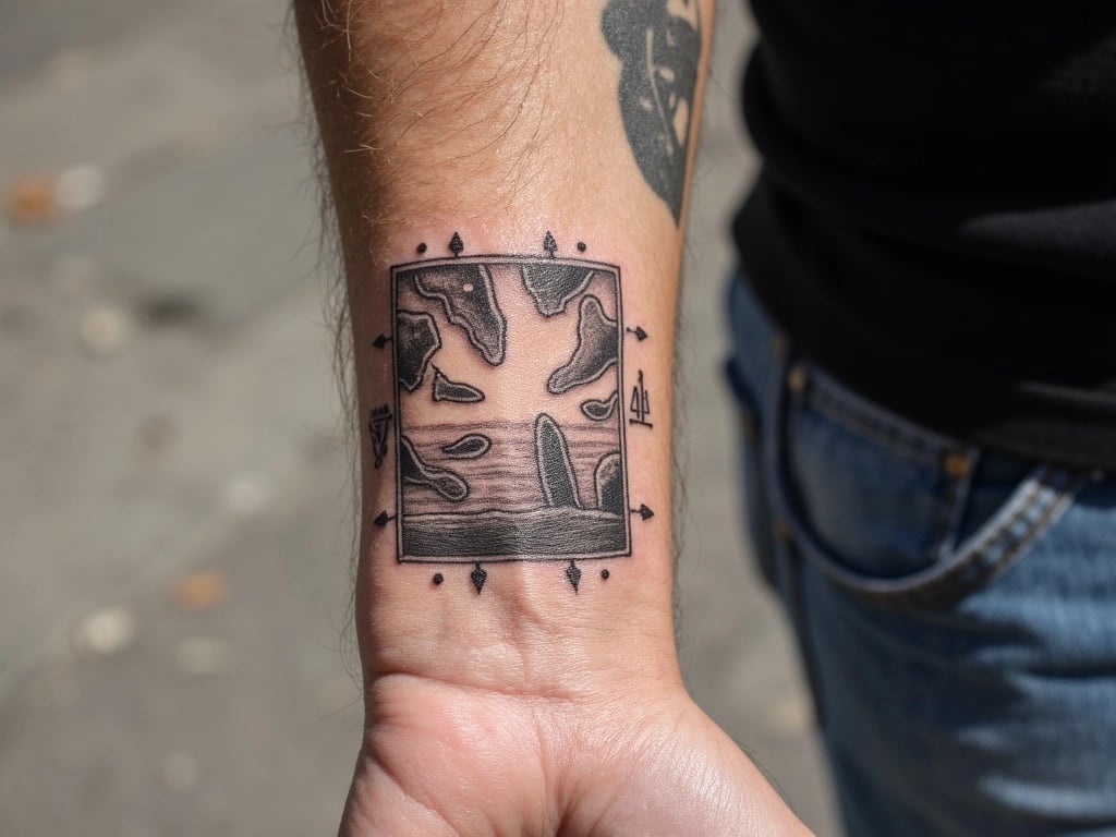 Thimble Islands Nautical Chart Tattoo