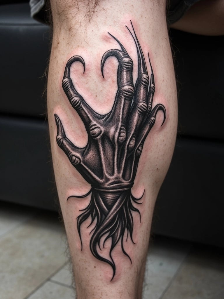 Demon's Hand Tattoo