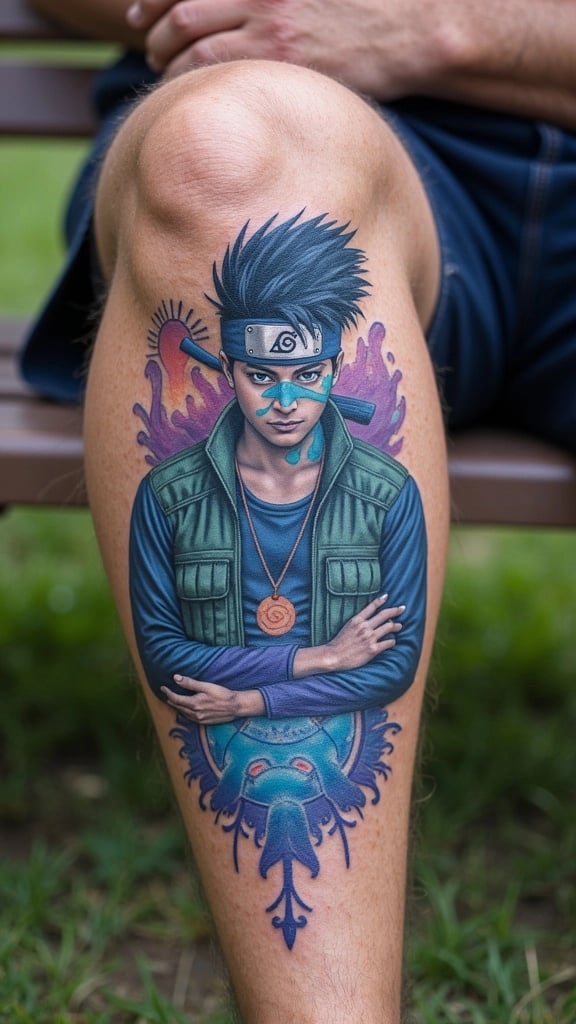 Kakashi with Susanoo Tattoo