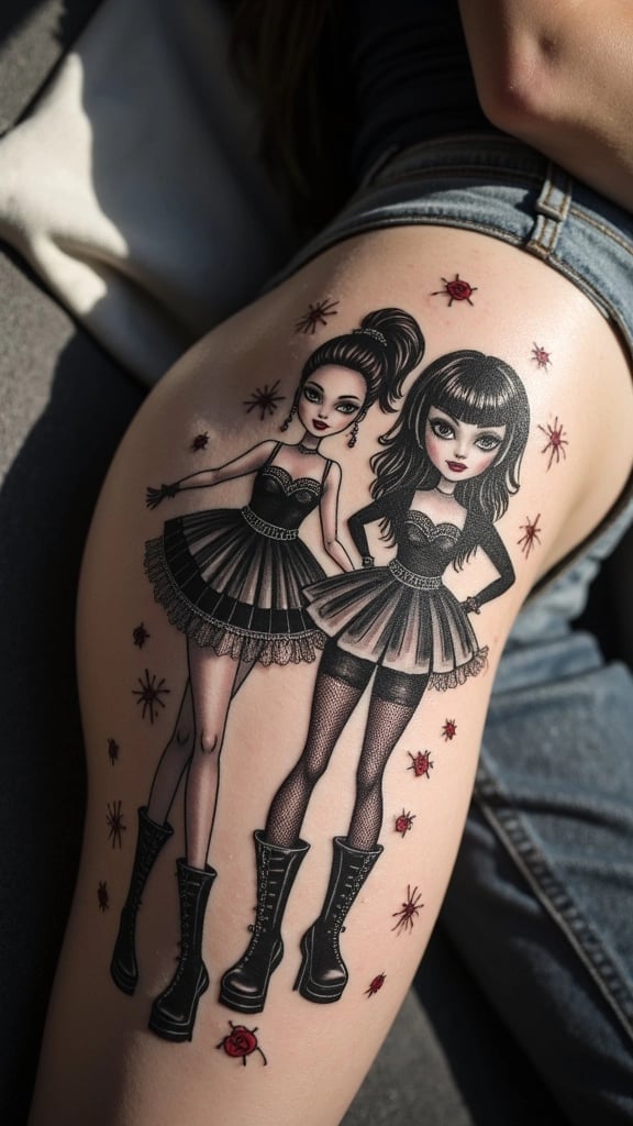 Gothic Bratz Doll Quartet
